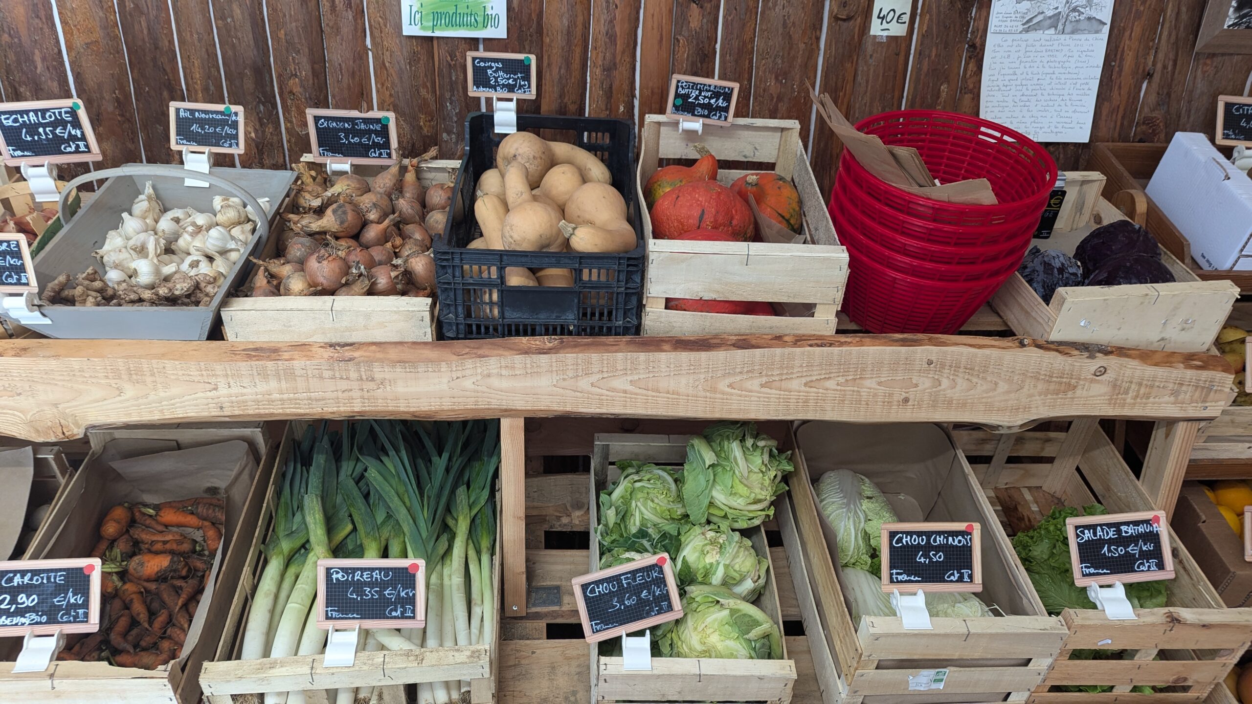 Fruits et légumes de saison Ardèche, Produits locaux directs producteurs à la saisonneraie à thueyts